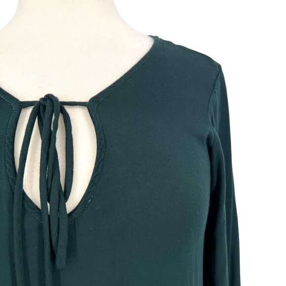 Michael Stars Keyhole Flounce Dress Dark Green Size XS - Picture 4 of 13